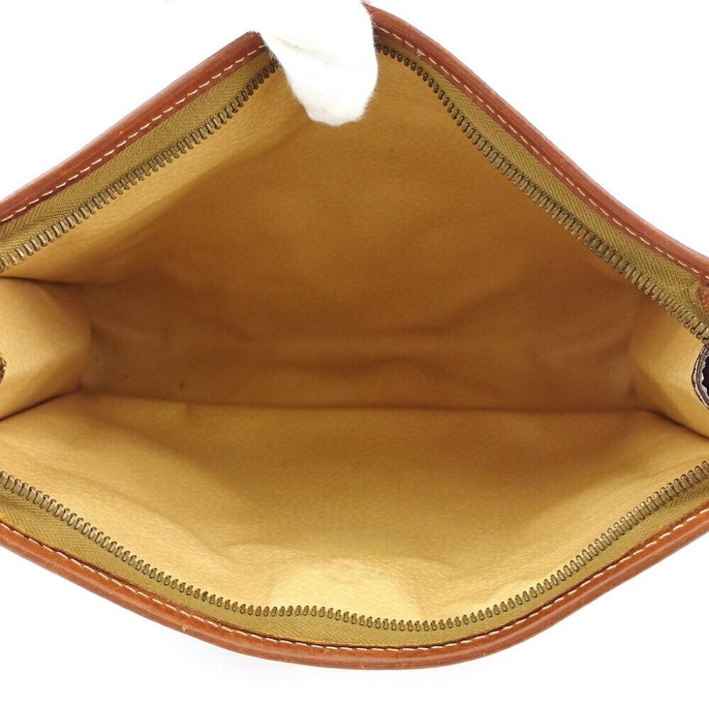 CELINE Clutch bag Brown beige gold Women Authentic secondhand - Picture 6 of 7